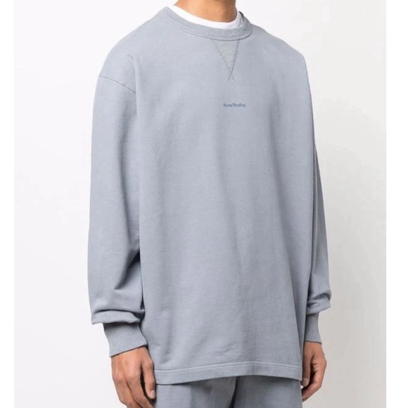 Acne Studios - logo-print cotton sweatshirt (NWT) - Picture 4 of 7